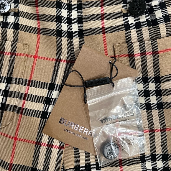 Burberry Vintage Check Wool Sailor Trousers - Picture 6 of 7